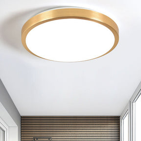 Gold Vintage Round Flush Mount Ceiling Light