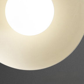 Minimalist White Metal Round Ceiling Light