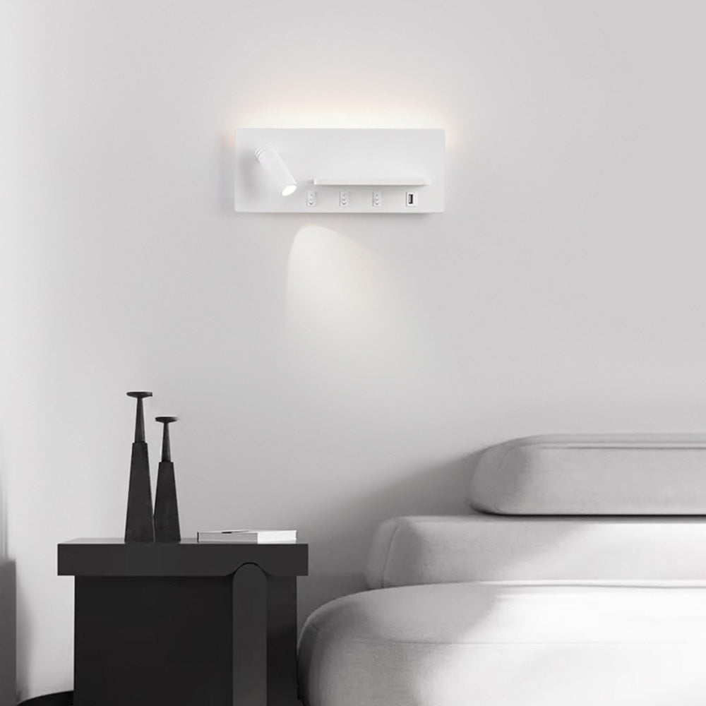 Modern Bedside Iron LED Reading Wall Light