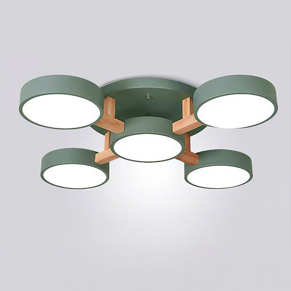 Contemporary Acrylic Multi-Heads Ceiling Light