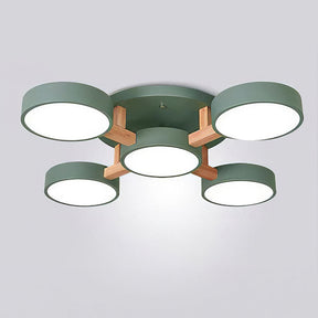 Contemporary Acrylic Multi-Heads Ceiling Light