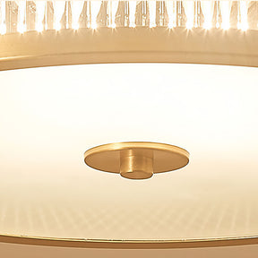 Vintage Glass Luxury Drum Ceiling Light