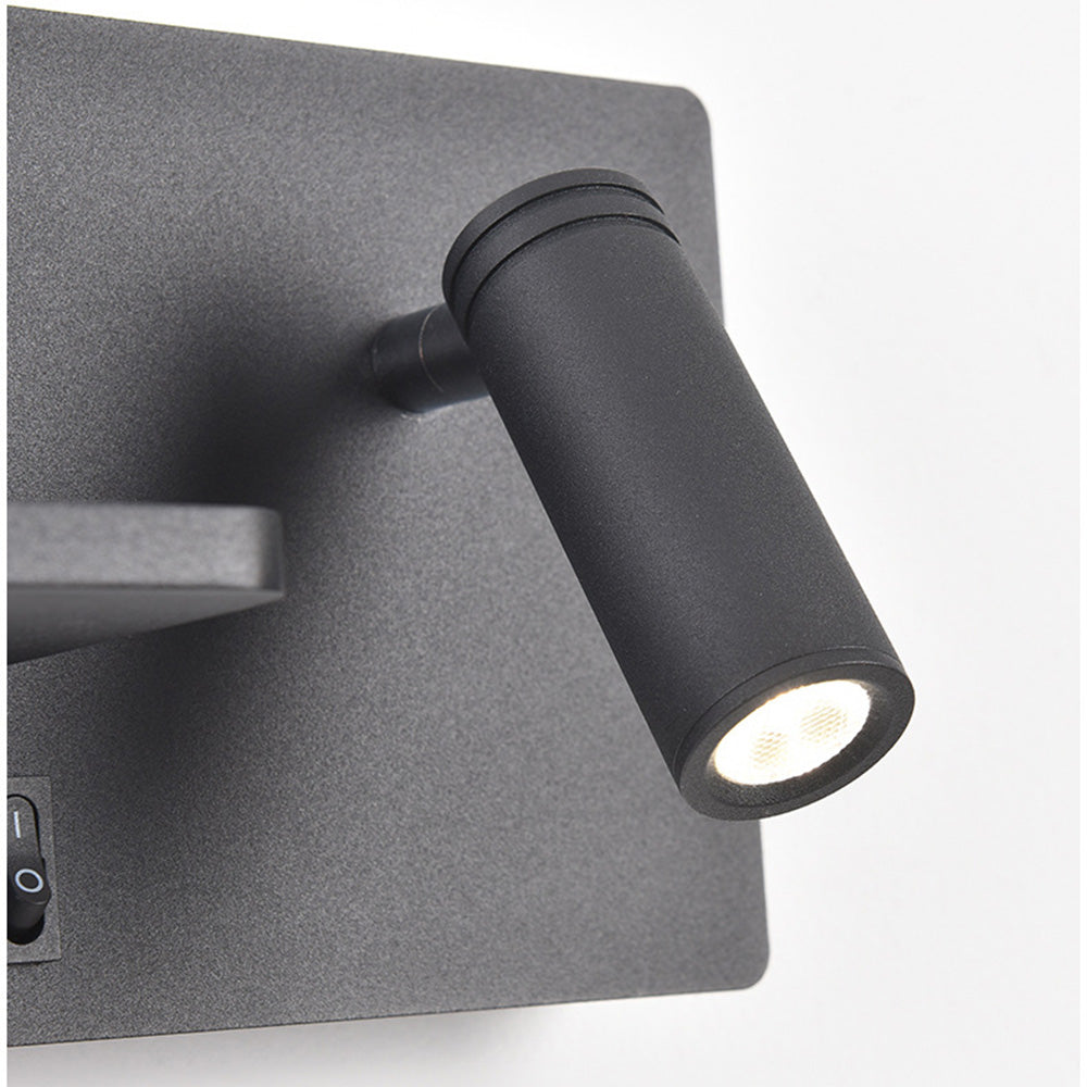 Modern Bedside Iron LED Reading Wall Light