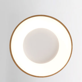 Natural Wood Round LED Ceiling Light