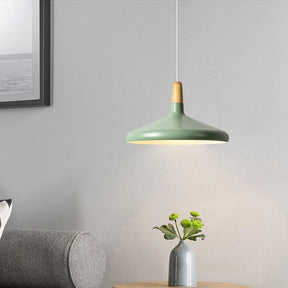 Contemporary Conical Colorful Metal Pendant Lamp