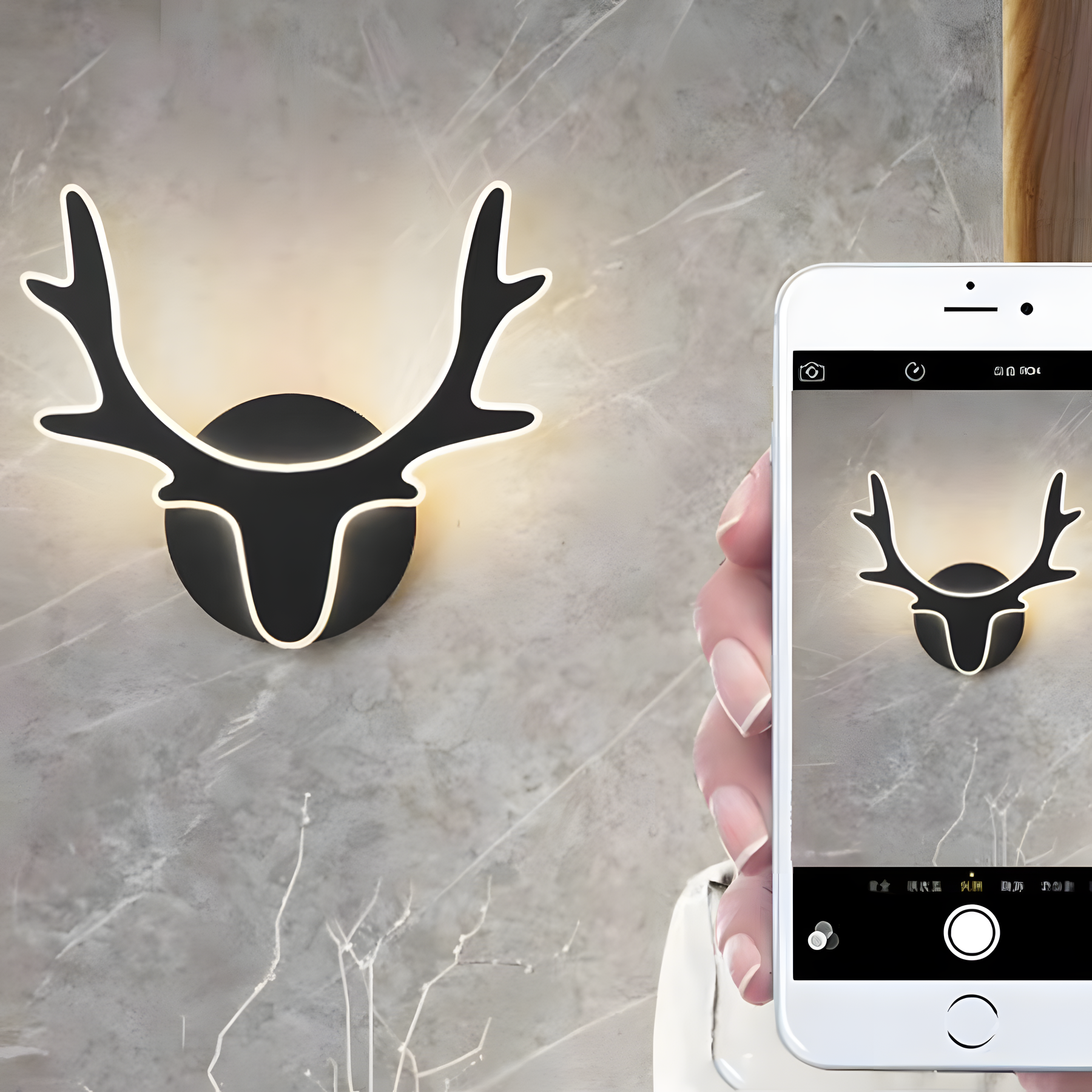 Nordic Deer Antler LED Wall Light