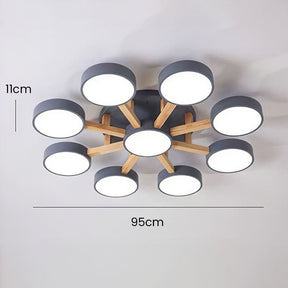 Contemporary Acrylic Multi-Heads Ceiling Light