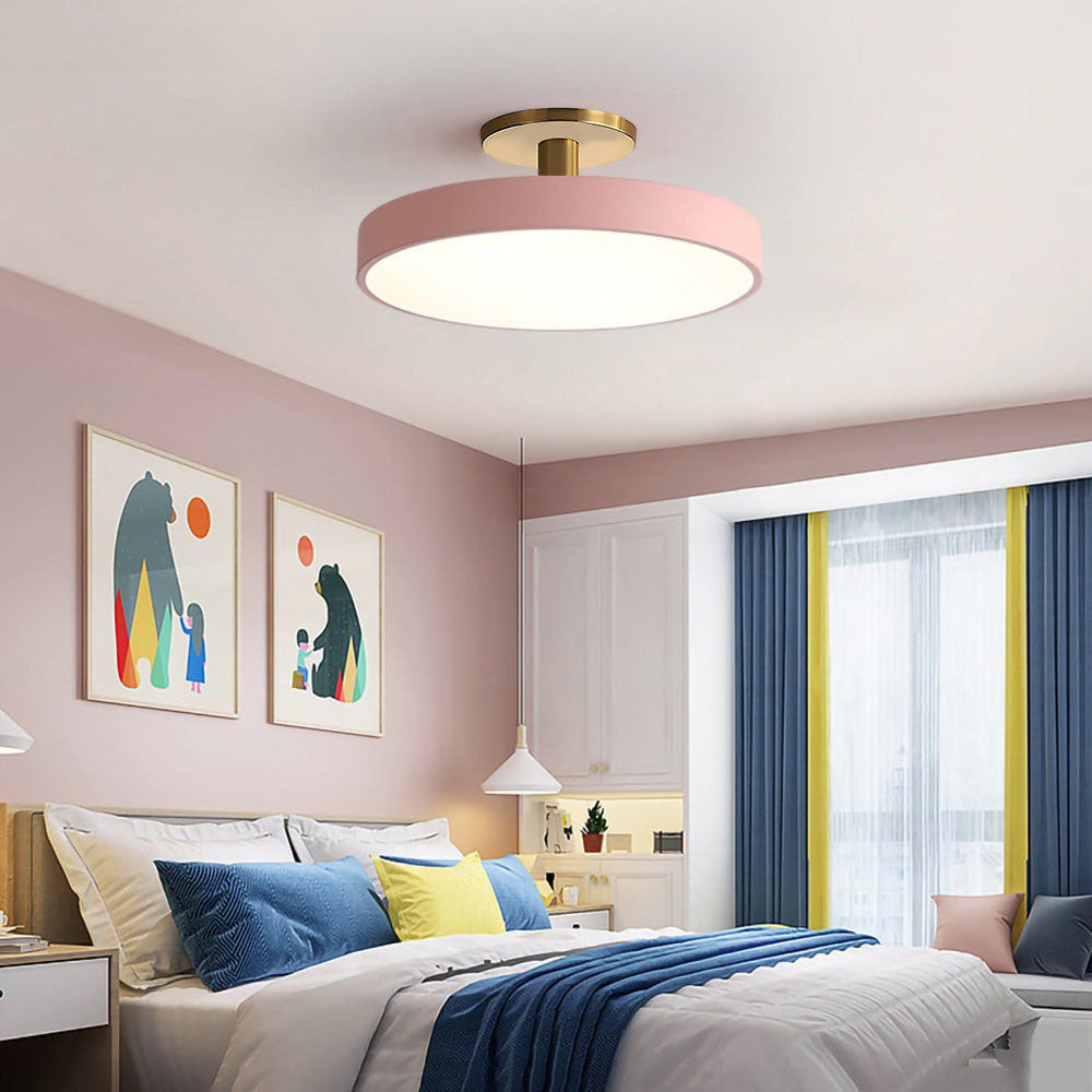 Simple Semi-Flush Mount Acrylic LED Ceiling Light