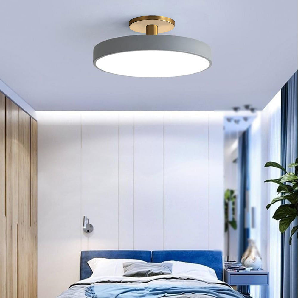 Simple Semi-Flush Mount Acrylic LED Ceiling Light