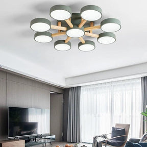 Contemporary Acrylic Multi-Heads Ceiling Light