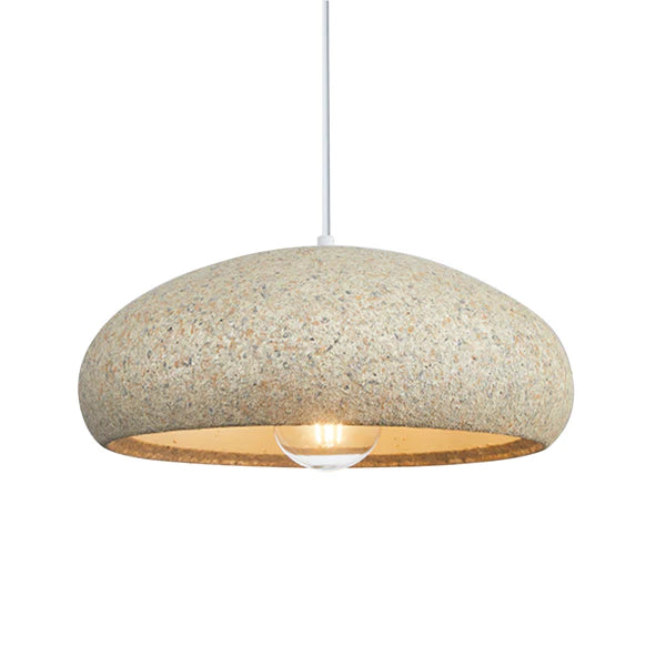 Creative Stone Beige Pendant Light For Dining Room