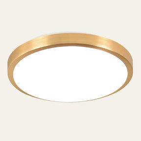 Gold Vintage Round Flush Mount Ceiling Light