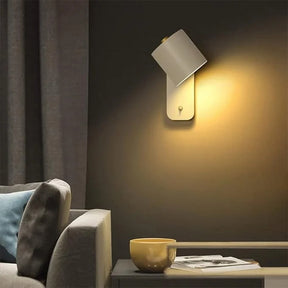 Nordic Rotatable Cylinder Iron Wall Light For Bedroom