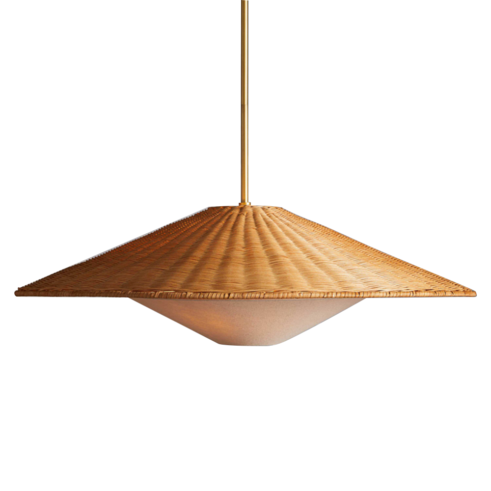 Retro Rattan Handwoven Zen Pendant Light