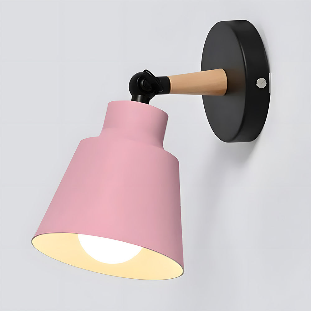 Modern Colorful Bracket Iron Bedroom Wall Lamp