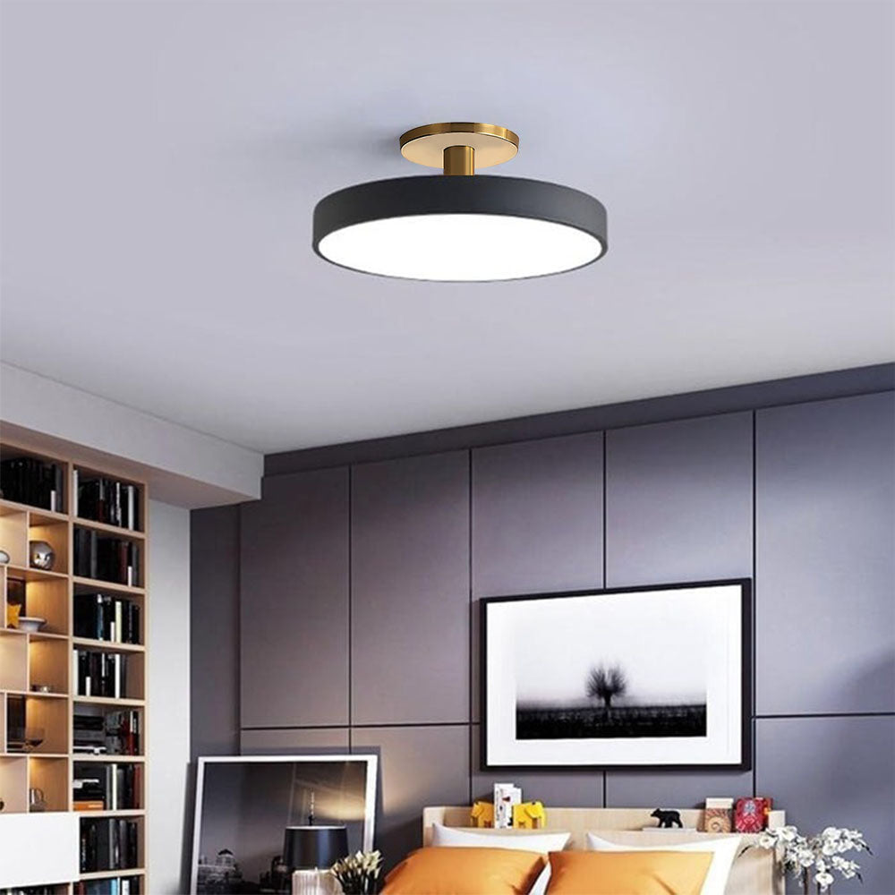 Simple Semi-Flush Mount Acrylic LED Ceiling Light