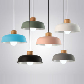 Nordic Small Stained Aluminium Pendant Lamp