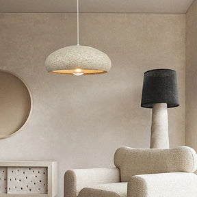 Creative Stone Beige Pendant Light For Dining Room