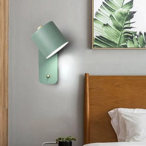 Nordic Rotatable Cylinder Iron Wall Light For Bedroom