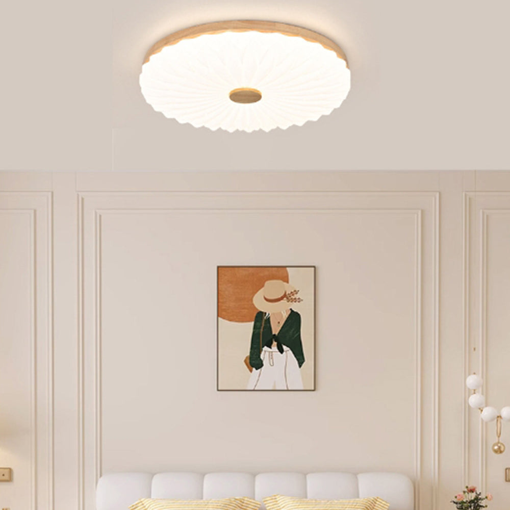 Vintage White Round LED Ceiling Light