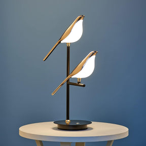 Golden Bird Table Lamp for Bedroom