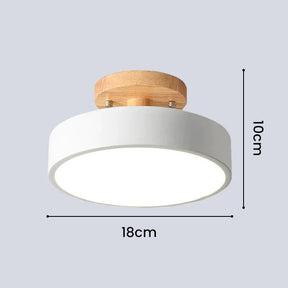 Simple Wooden Finish LED Ceiling Lights