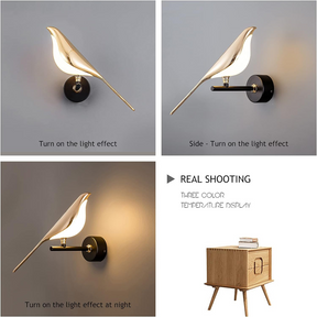 Modern Led Art Design Bird Wall Light