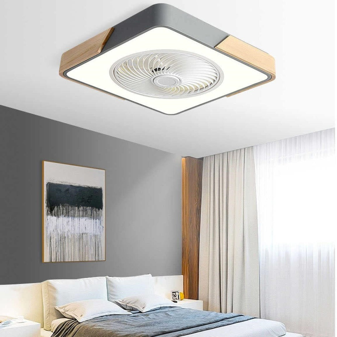 Modern Wood Ceiling Fans With LED Lights