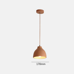 Resin Bowl Pendant Lamp Rustic Pendant Lighting