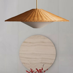 Retro Rattan Handwoven Zen Pendant Light