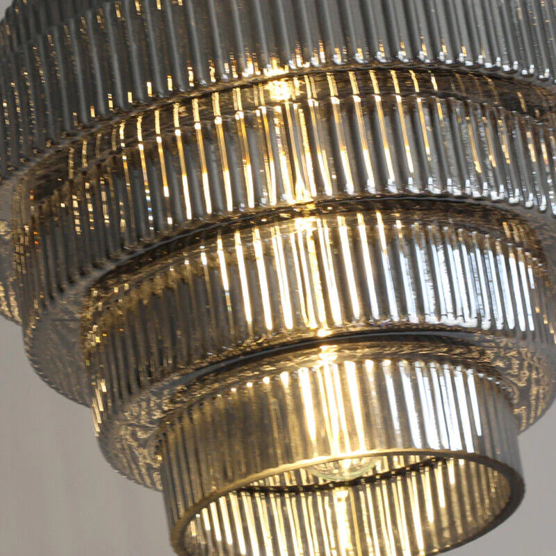 Bottle Shaped Brass Glass Pendant Light