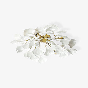Modern Flower Petal White Ceiling Lamp