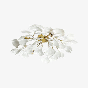 Modern Flower Petal White Ceiling Lamp