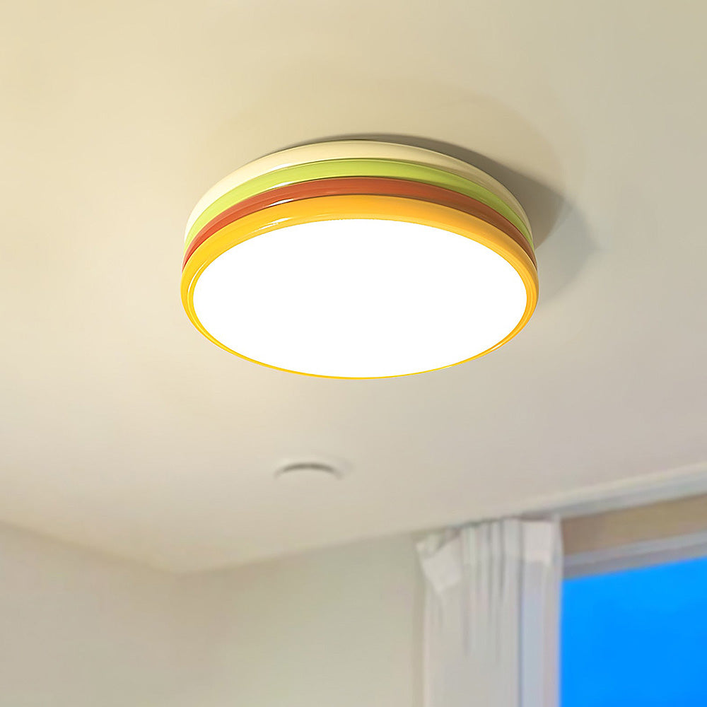 Contemporary Colorful Dome Ceiling Lamp