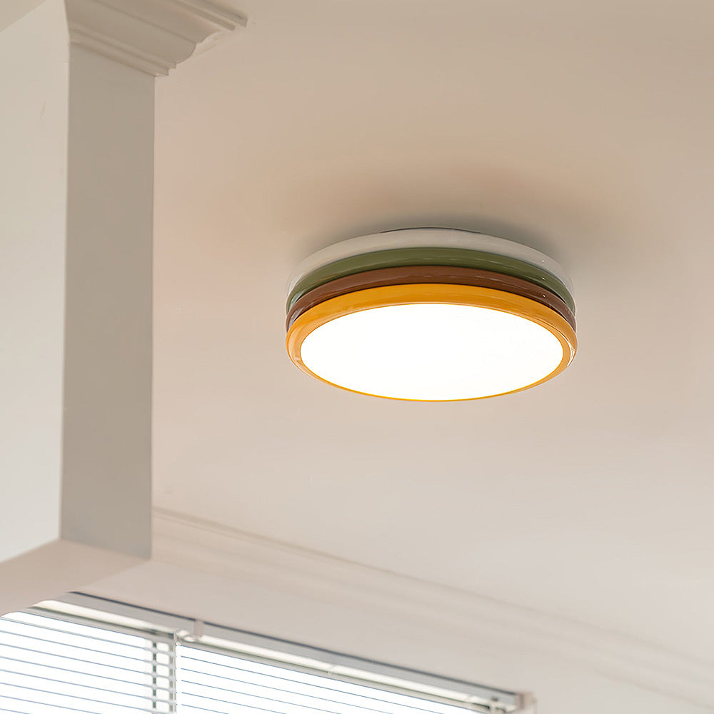 Contemporary Colorful Dome Ceiling Lamp