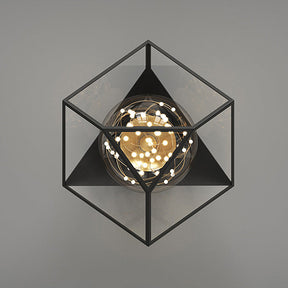 Nordic Geometry Iron Frame Ceiling Light