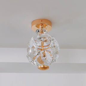 Medieval LED Crystal Ball Shape Ceiling Light