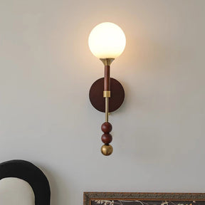 Medieval Wooden Long Wall Light