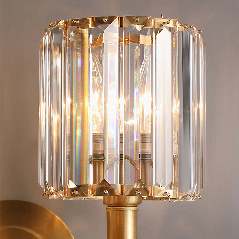 Luxury Clear Crystal Small Wall Lamp