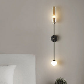 Modern Double Head Long Copper Wall Light