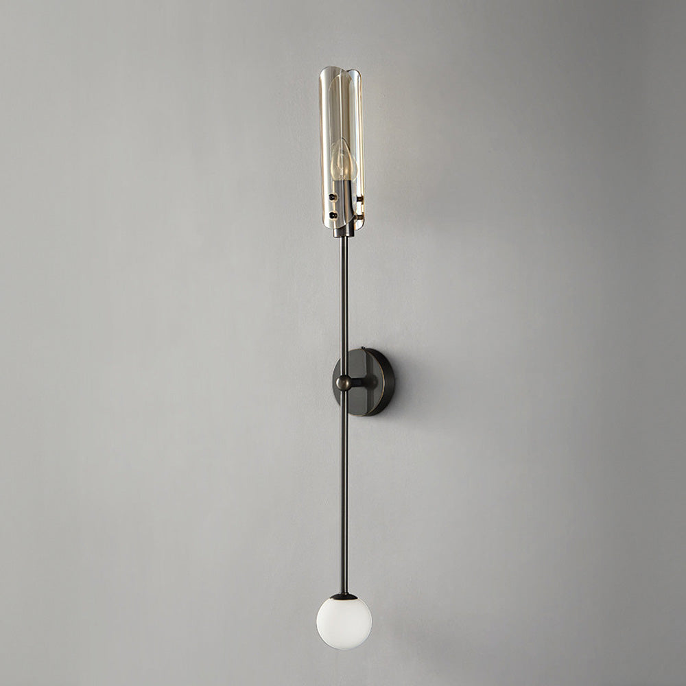 Modern Double Head Long Copper Wall Light