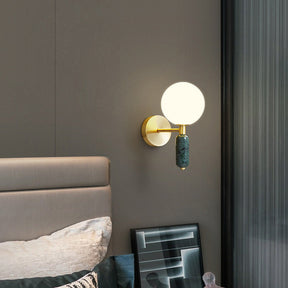 Contemporary Marble Bedside Wall Light