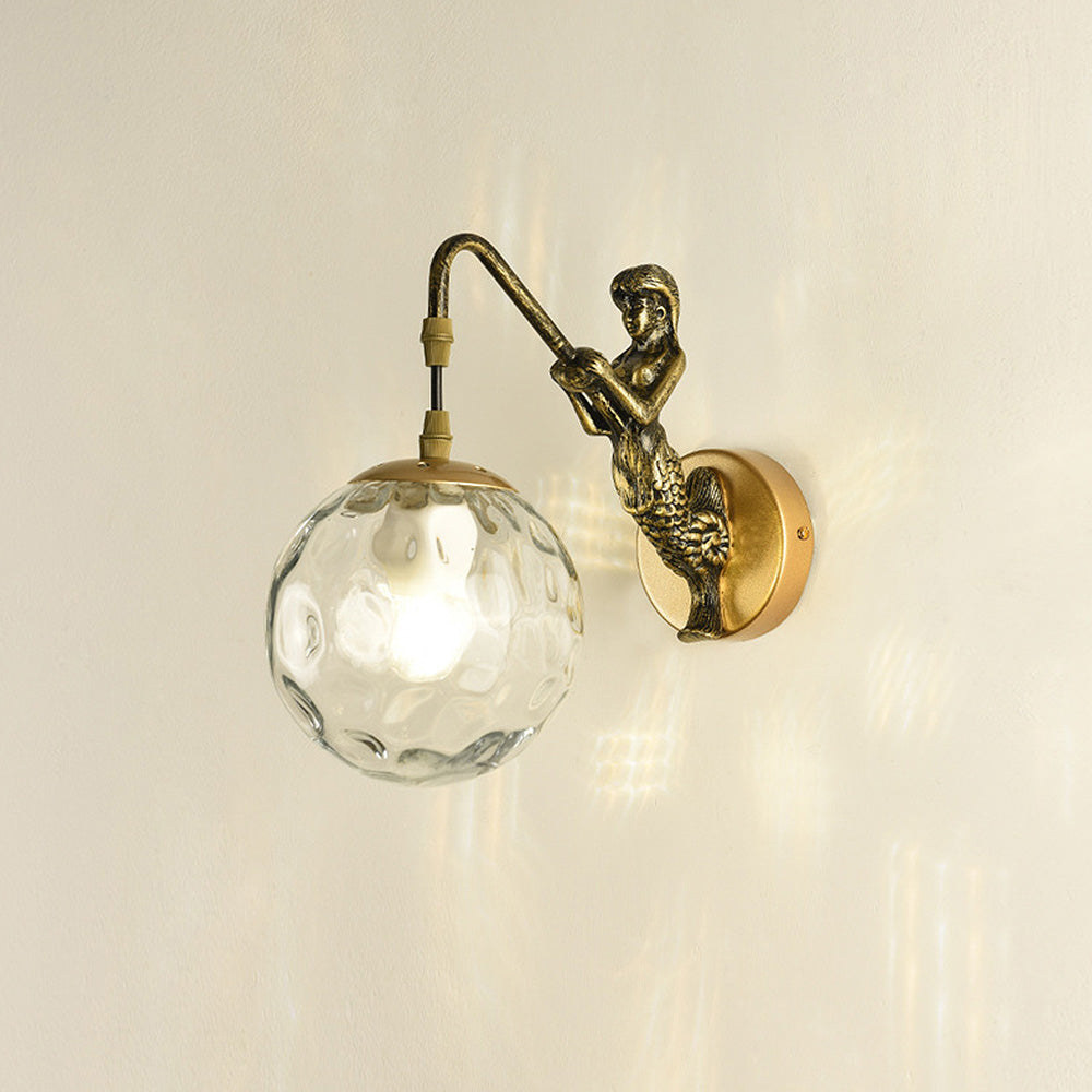 Nordic Lantern Clear Ball Wall Light