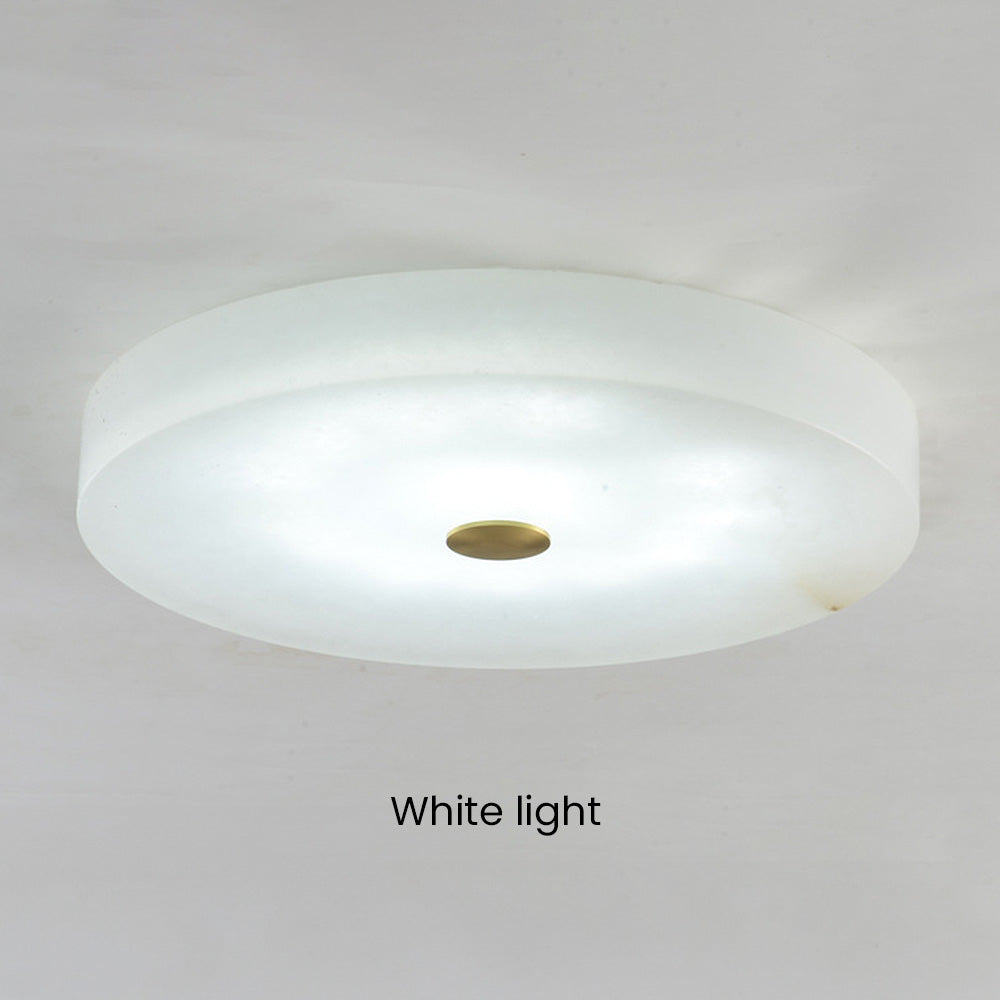 Marble White Flush Mount Ceiling Light