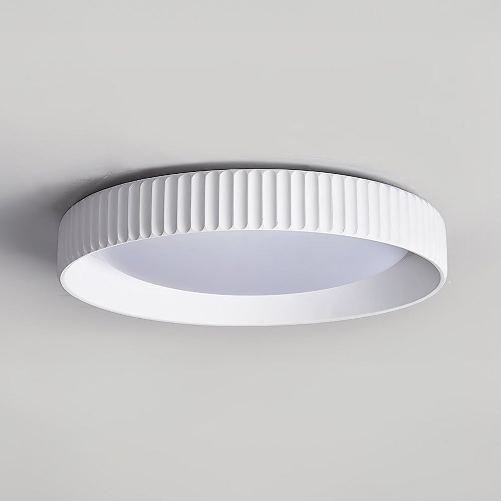 Industrial Cement Flush Mount Ceiling Light