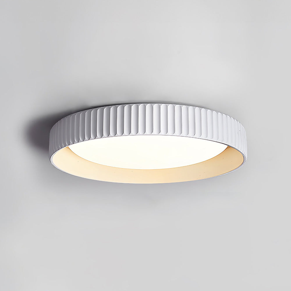 Industrial Cement Flush Mount Ceiling Light