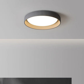 Industrial Cement Flush Mount Ceiling Light