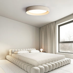 Industrial Cement Flush Mount Ceiling Light