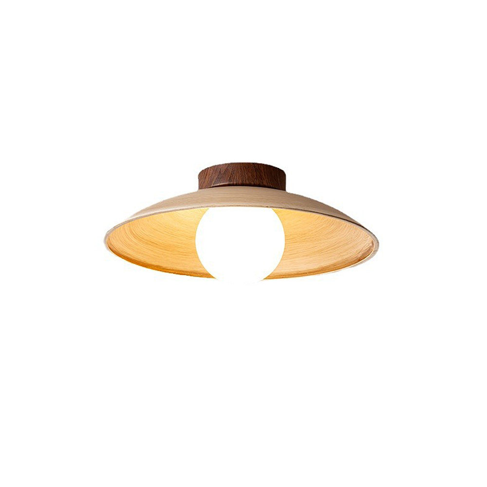 Retro Mini Wood Finish Hallway Ceiling Light