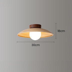 Retro Mini Wood Finish Hallway Ceiling Light